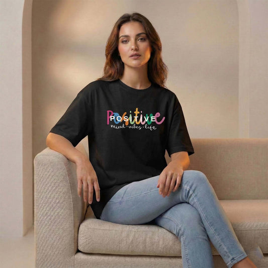 Positive Mind Vibes Life Unisex T-Shirt – Colorful Motivational Graphic Tee