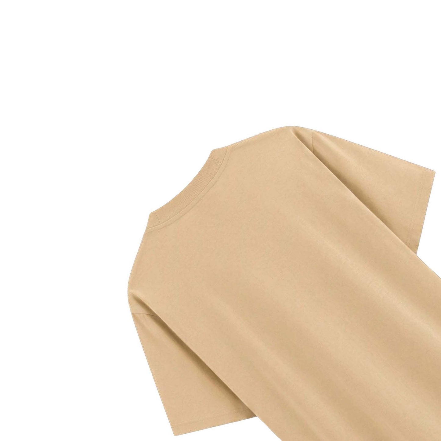 Eiffel Tower Printed Cotton Tee – Beige Oversized Paris Graphic T-Shirt