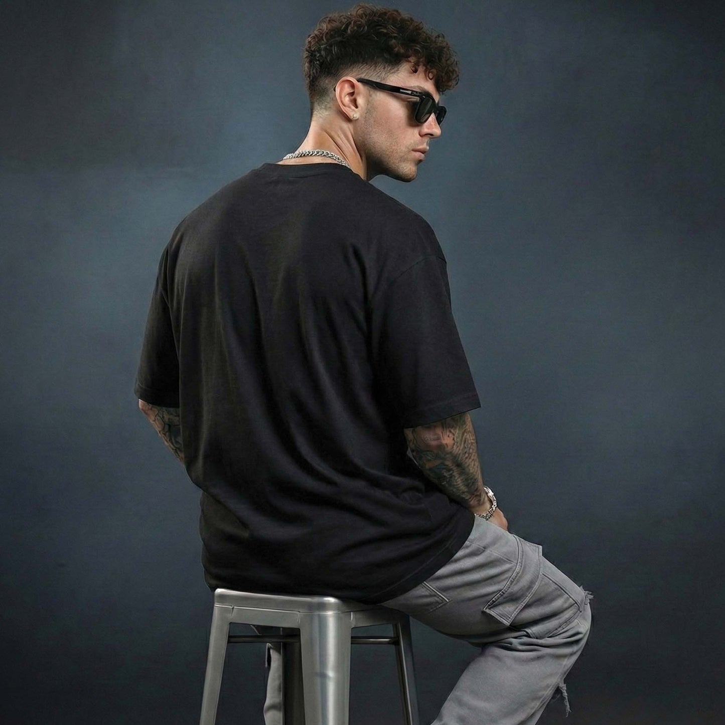 Knowledge Goddess Saraswati T-Shirt for Men – Black Spiritual Graphic Tee