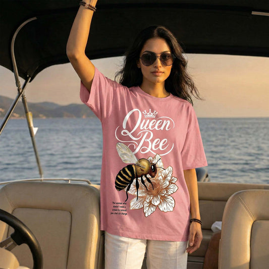 Queen Bee Women’s T-Shirt – Bold Feminine Statement Graphic Tee