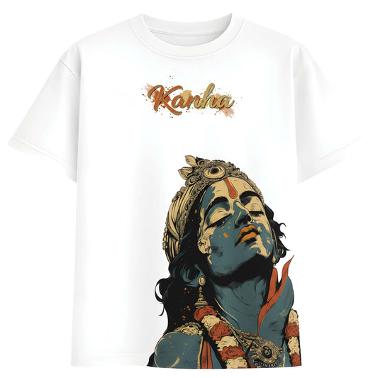 Kanha – Oversized Spiritual Krishna Streetwear T-Shirt