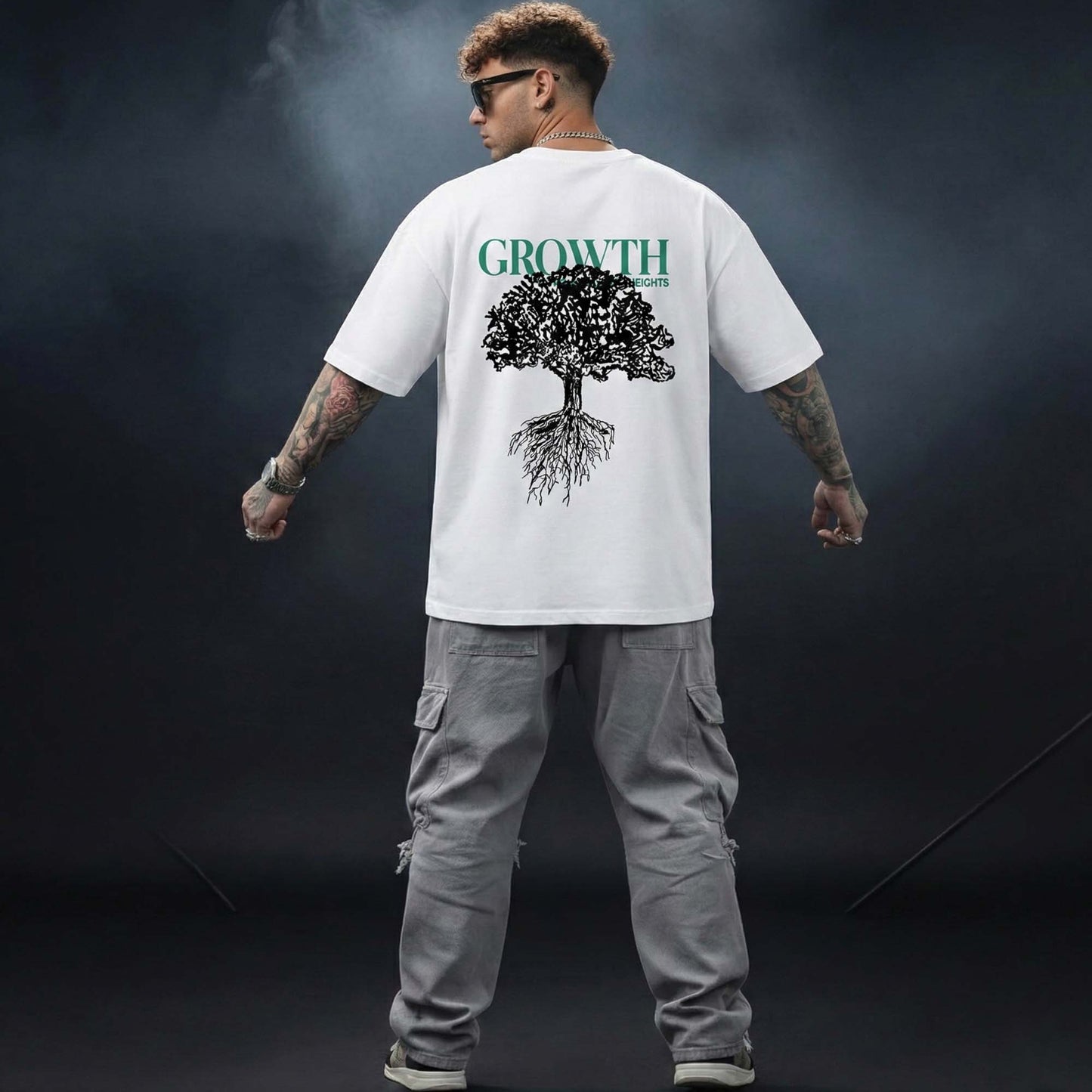 Growth Mindset T-Shirt | Tree Roots Design Premium Streetwear