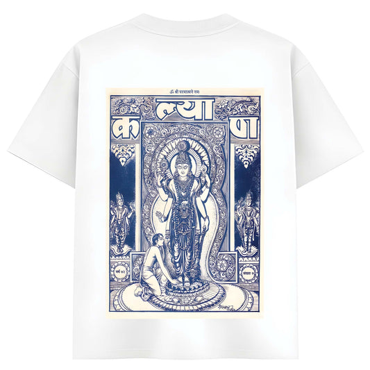 Kalyan Roop Oversized T-Shirt – Lord Vishnu Inspired Streetwear