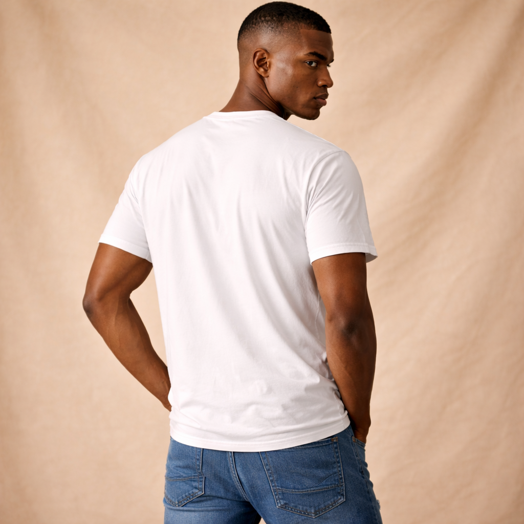 Men's Smile Mood Graphic T-Shirt – Street Art Printed White Tee