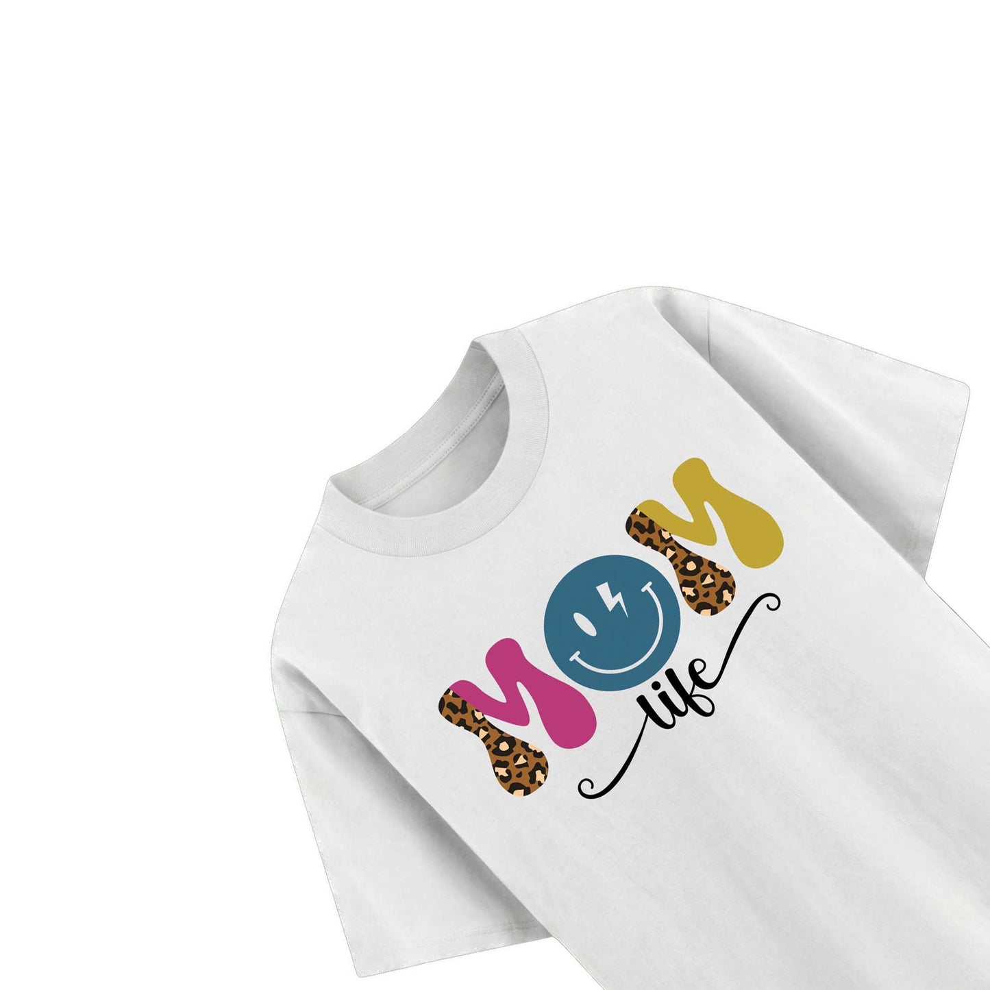 Women Mom Life Graphic T-Shirt – Cute Motherhood Printed Casual Tee