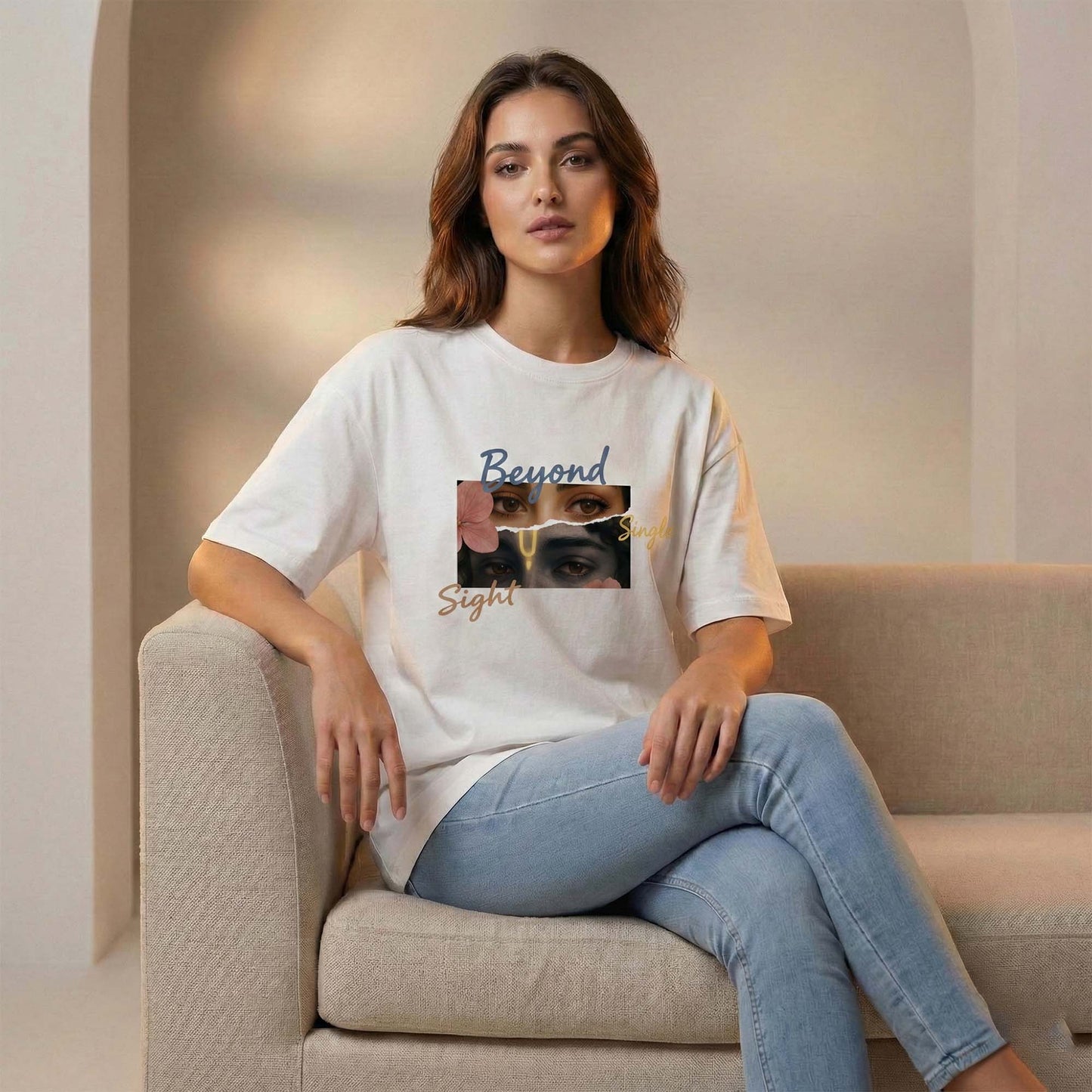 Beyond Single Sight Graphic T-Shirt – Spiritual Aesthetic Unisex Tee