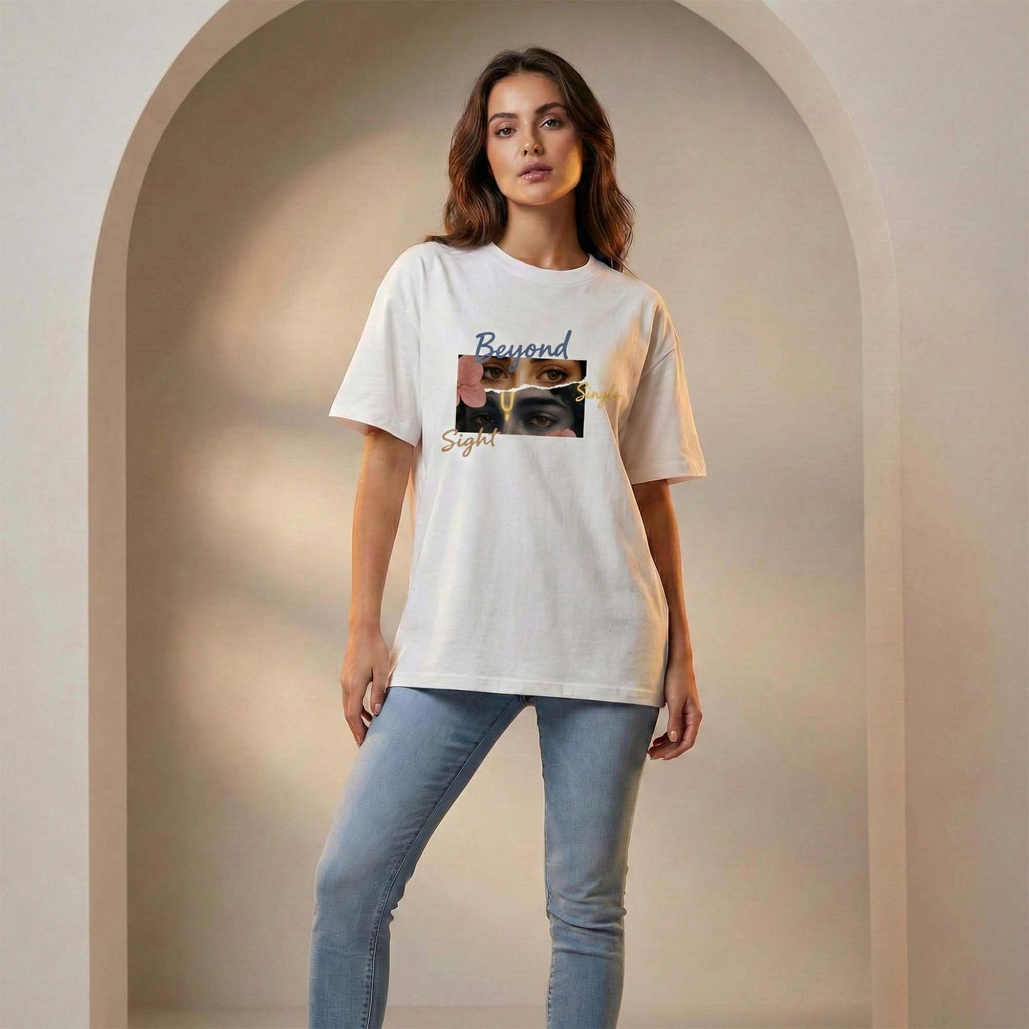 Beyond Single Sight Graphic T-Shirt – Spiritual Aesthetic Unisex Tee
