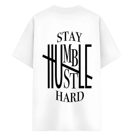 Stay Humble Hustle Hard Oversized T-Shirt | Premium Streetwear Cotton Tee