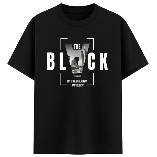 The Black Graphic T-Shirt | Premium Streetwear Oversized Tee for Men
