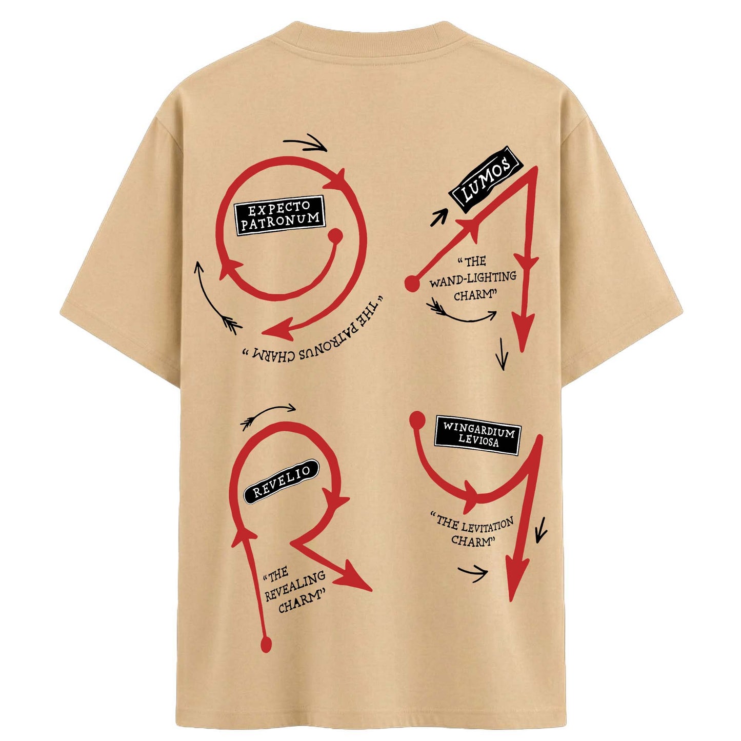 Magic School Inspired Graphic T-Shirt for Men – Wizard Spell Back Print Tee