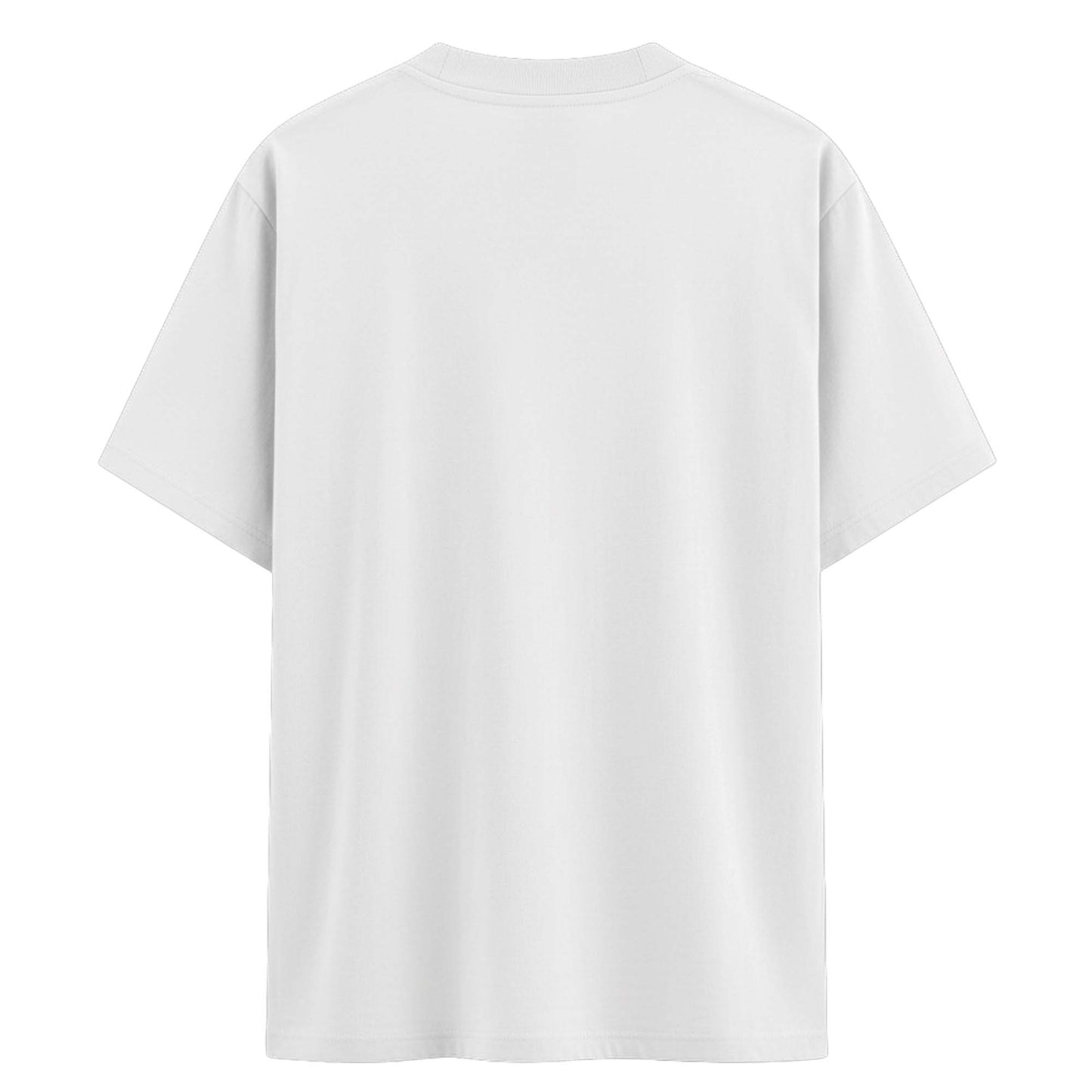 Imagine David Statue Printed Cotton Tee –White Oversized Graphic T-Shirt